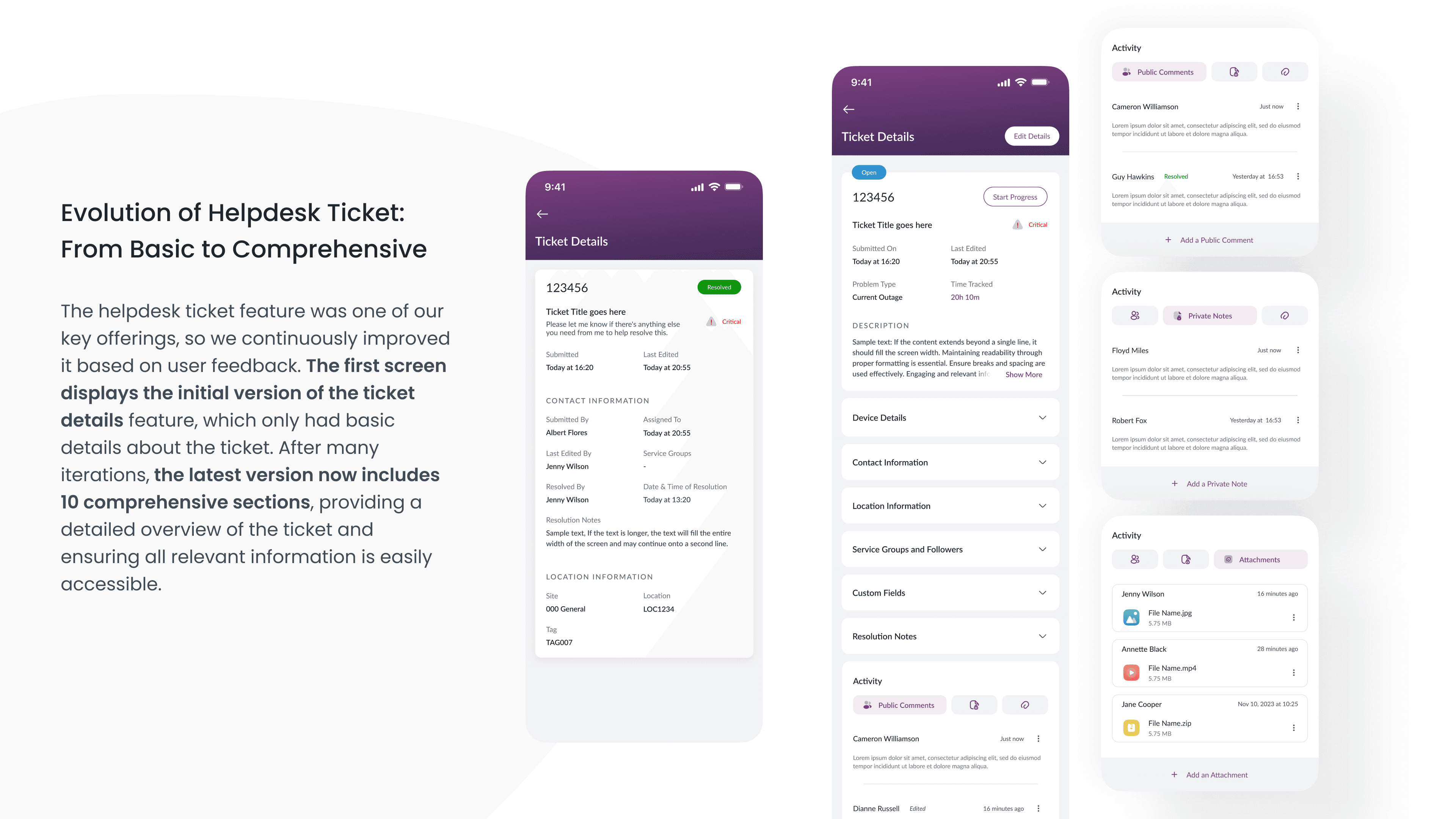 Evolution of Helpdesk Ticket from basic to comprehensive